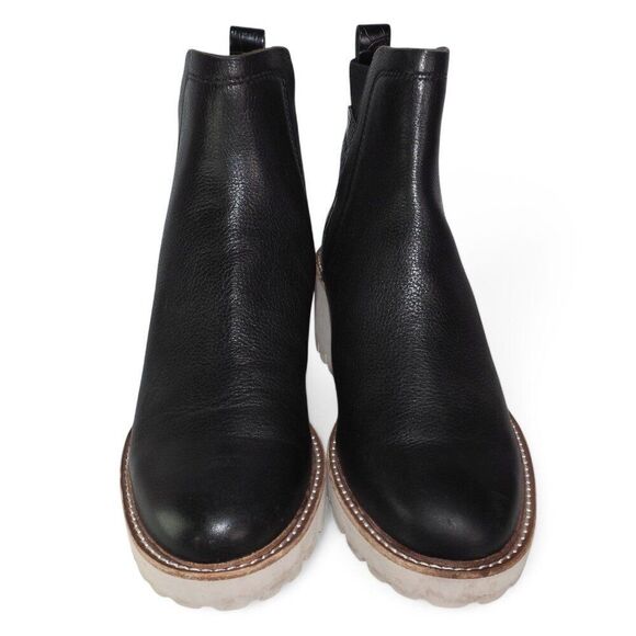 DV Dolce Vita Huey Rielle Lugged Chelsea Ankle Boots "Black Exotic" Women's 9.5 - Picture 3 of 11